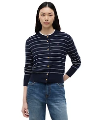Tommy Hilfiger Women's Crewneck Cotton Cardigan