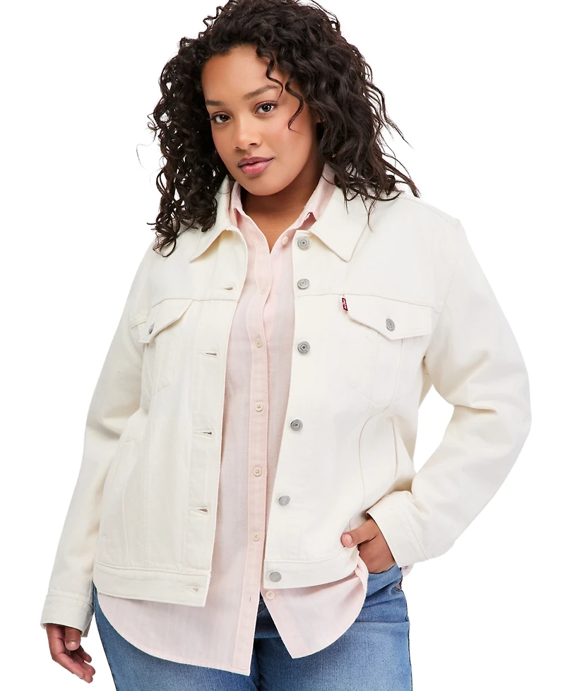 Levi's Plus Button-Down Original Denim Trucker Jacket