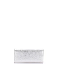 Pre-Owned Saint Laurent Long Classic Monogram Clutch Metallic Calfskin
