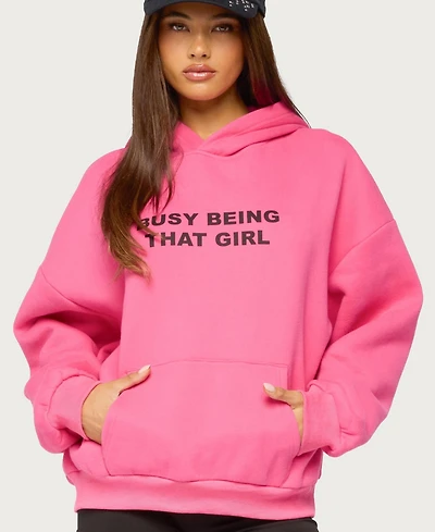 Edikted Women's Busy Girl Oversized Hoodie