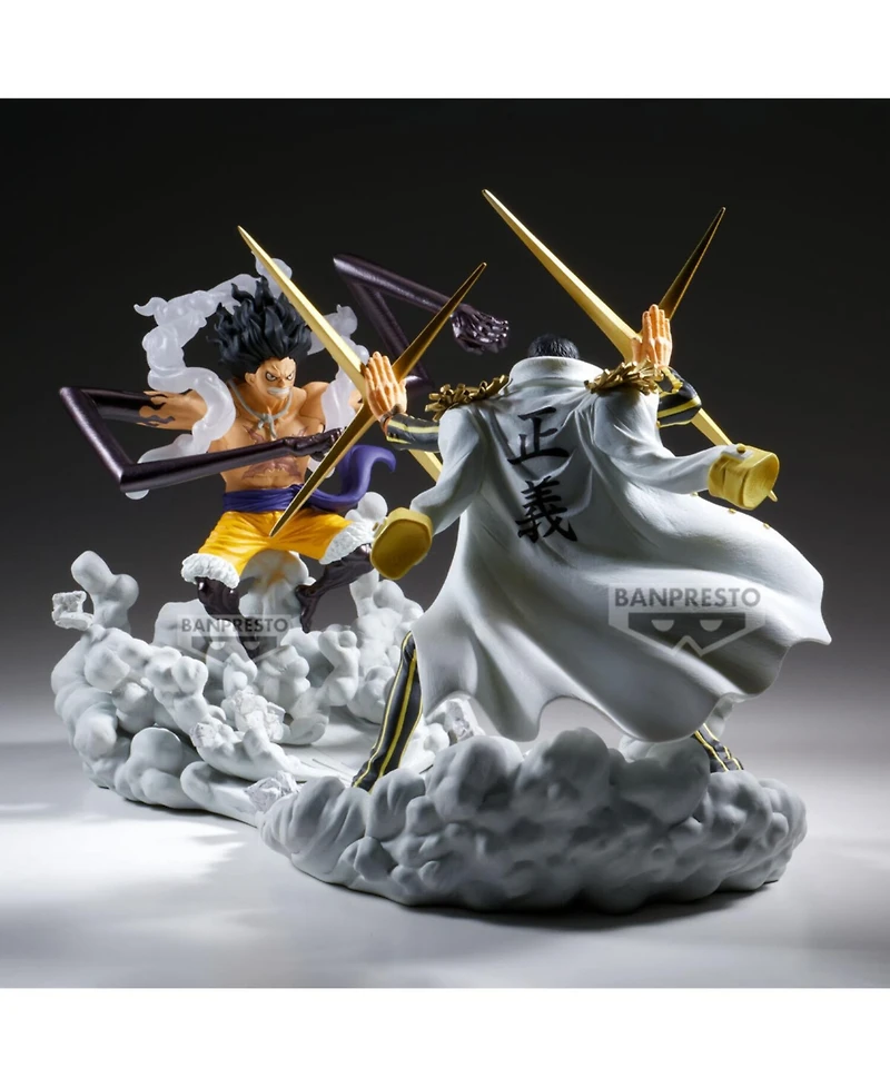 Banpresto Senkozekkei Monkey D. Luffy Gear 4 Airborne Action Pose 4.15" 1-Piece Statue, Ages 16+