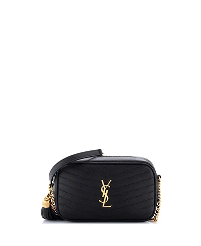 Pre-Owned Saint Laurent Mini Lou Camera Bag Matelasse Chevron Leather