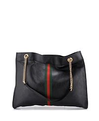 Pre-Owned Gucci Large Rajah Chain Tote Leather