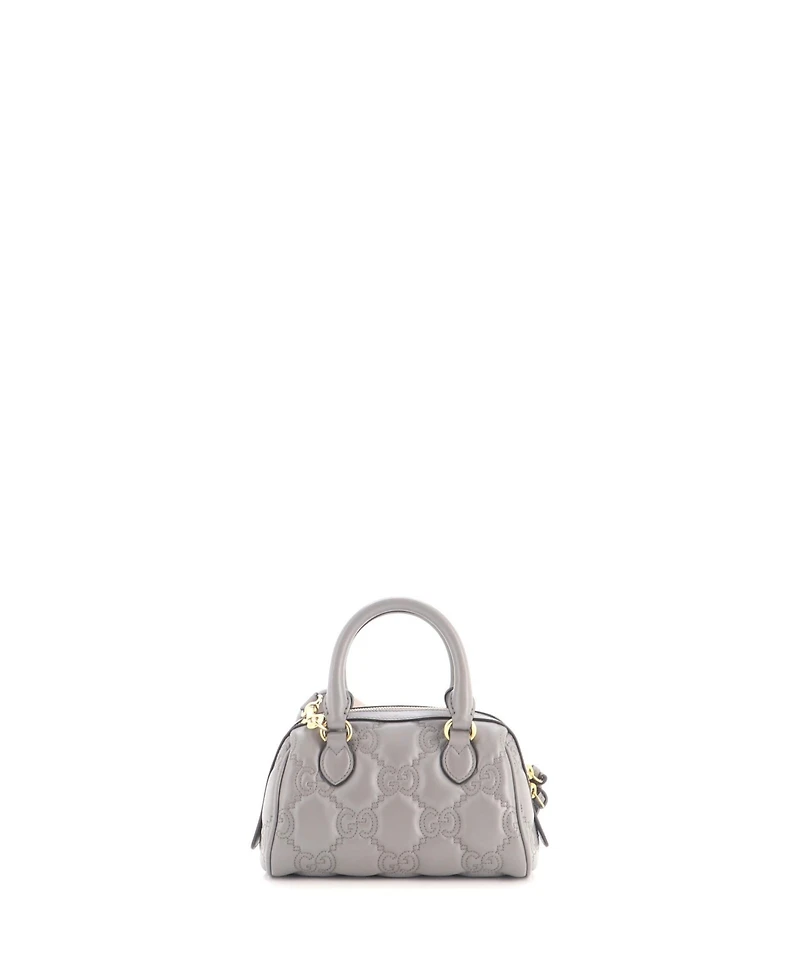 Pre-Owned Gucci Mini Ophidia Convertible Boston Top Handle Bag Gg Matelasse Leather