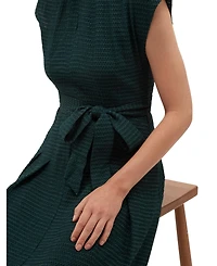 Hobbs London Women's Ira Embroidered V-Neck Midi Dress