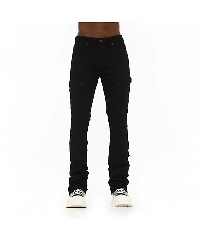 Hvman Chosen To Prevail x Cult Men's Mars Loose-Fit Bootcut Cargo Denim Jeans