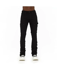 Hvman Chosen To Prevail x Cult Men's Mars Loose-Fit Bootcut Cargo Denim Jeans