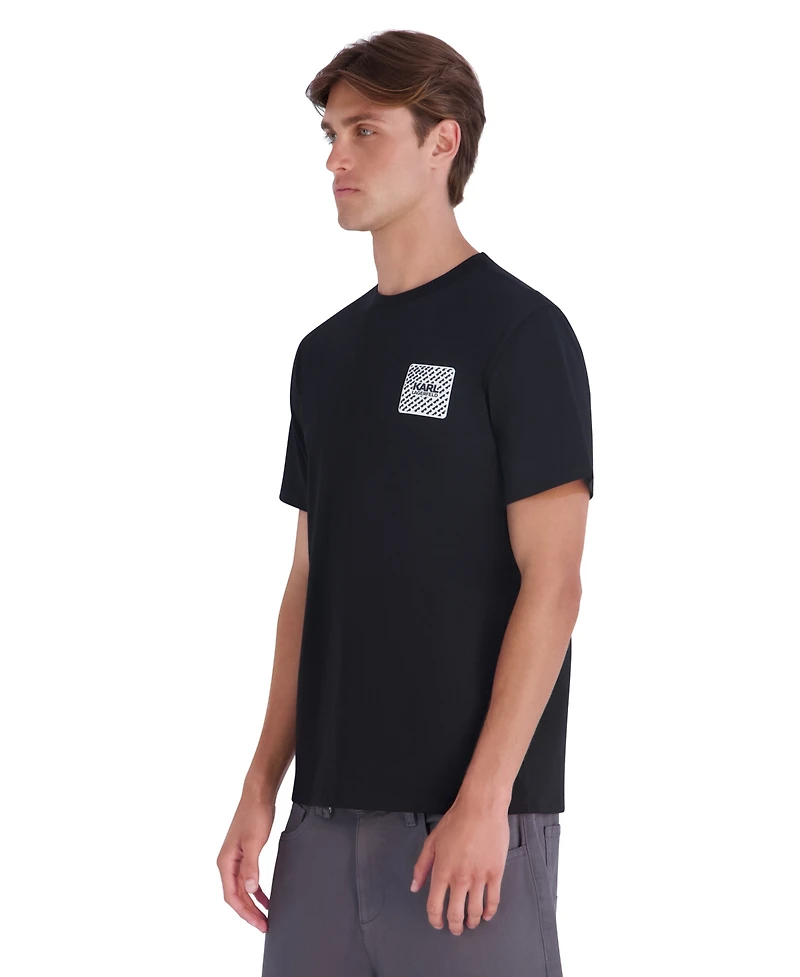 Karl Lagerfeld Paris Men's Left Chest Patch Logo Modern-Fit Cotton T-Shirt