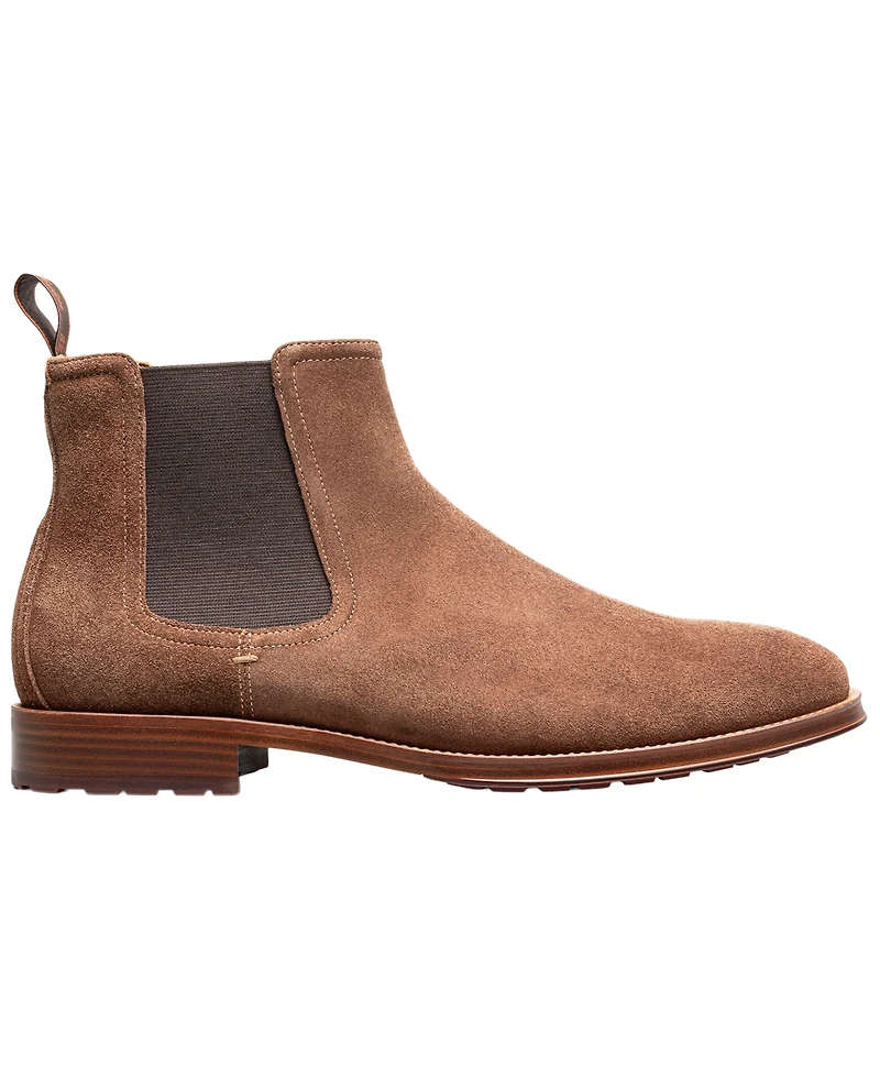 Florsheim Men's Rucci Suede Round-Toe Lugged-Sole Chelsea Boots