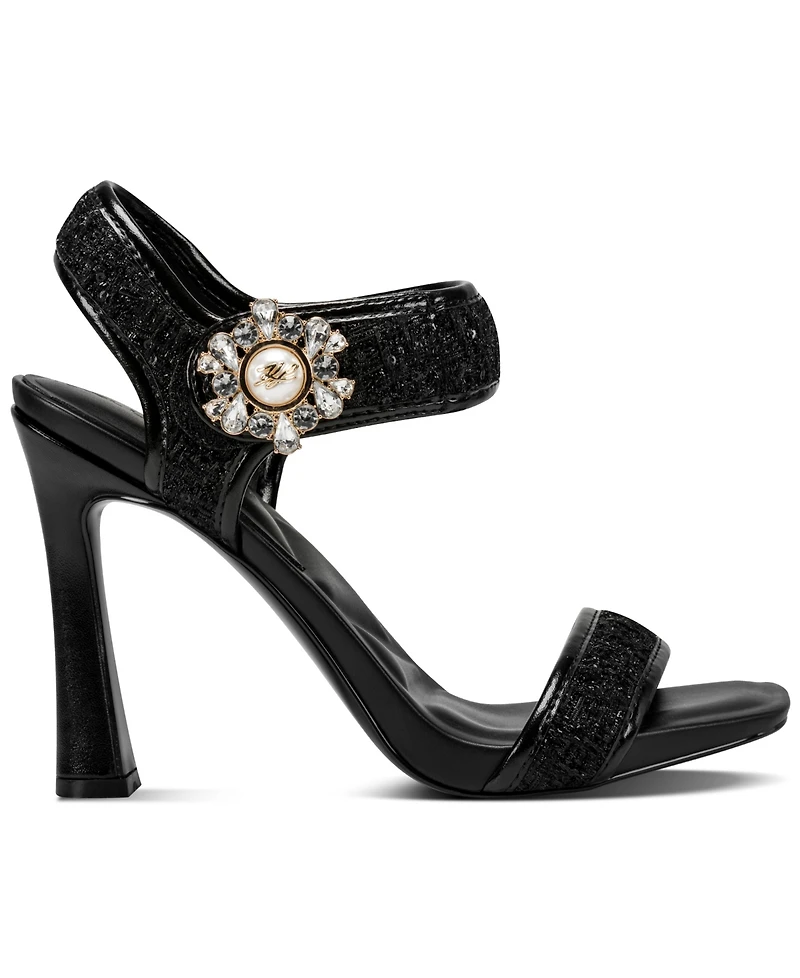 Karl Lagerfeld Paris Women's Celida Ankle Strap Sandals
