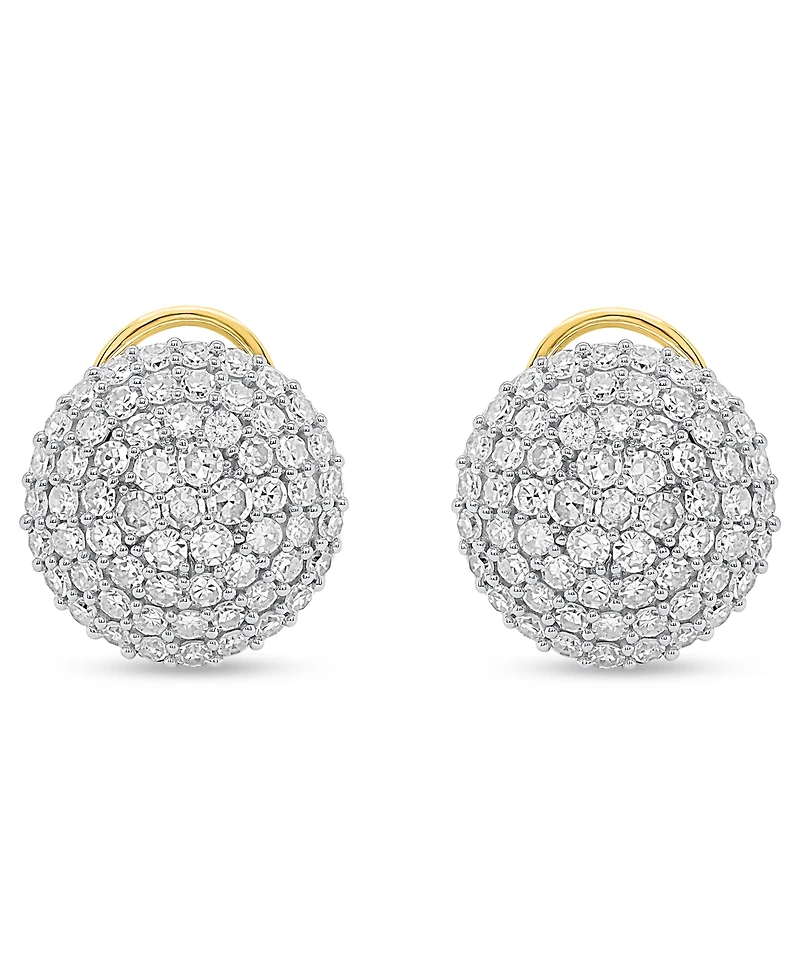 Forever Grown Diamonds Lab-Grown Diamond Dome Stud Earrings (2 ct. t.w.) Sterling Silver (Also 14k Gold-Plated Silver)