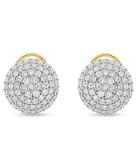 Forever Grown Diamonds Lab-Grown Diamond Dome Stud Earrings (2 ct. t.w.) Sterling Silver (Also 14k Gold-Plated Silver)