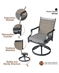 Mondawe Wood Outdoor Patio Rocking Chair Capacity Smooth Porch Rocker