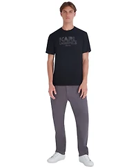 Karl Lagerfeld Paris Men's Tangled Rope Textured Graphic T-Shirt
