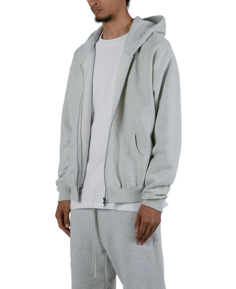 mnml Men's Basic Full-Zip Relaxed-Fit Heavyweight-Cotton Hoodie