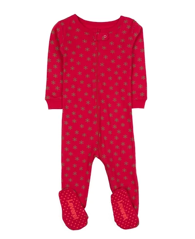 Leveret Toddler Unisex ( 2T To 5T ) Footed Cotton Holiday Pajamas