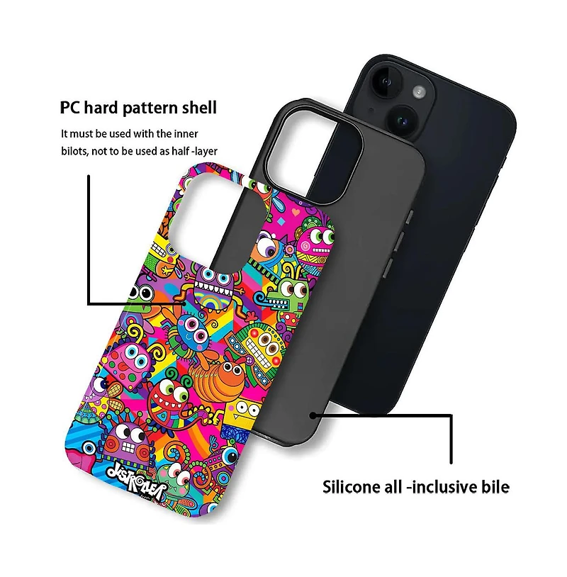 Lisen Phone Case Compatible with Apple iPhone, 2-Layer Durable