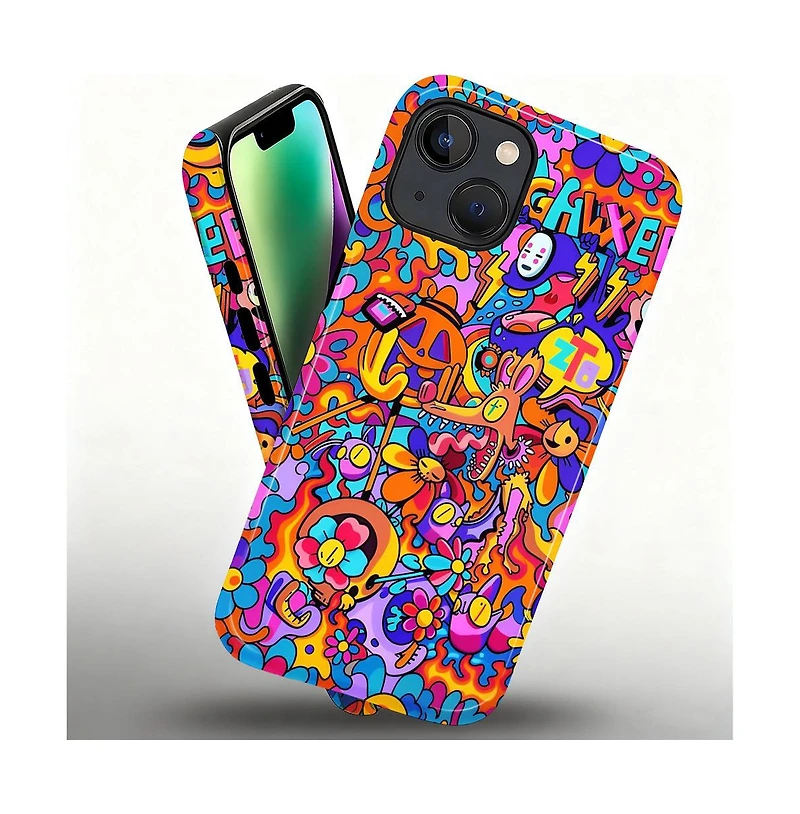 Lisen Psycho Garden Raised-Camera-Ring 2-Layer Phone Case for Apple iPhone 17 Pro Max