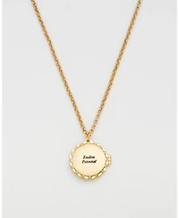 Fable England Ivy Blossom Locket Necklace in Gold