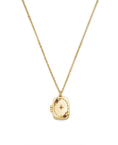 Fable England Orla Hedgerow Locket Necklace in Gold