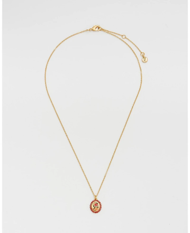 Fable England Eve Floral Necklace in Gold