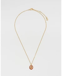 Fable England Eve Floral Necklace in Gold