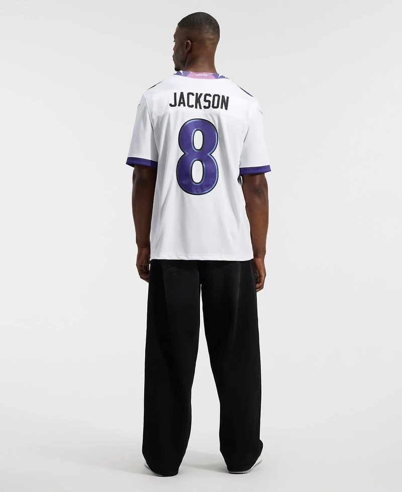 Nike Men's Lamar Jackson White Baltimore Ravens Vapor F.u.s.e. Sewn Down Limited Jersey