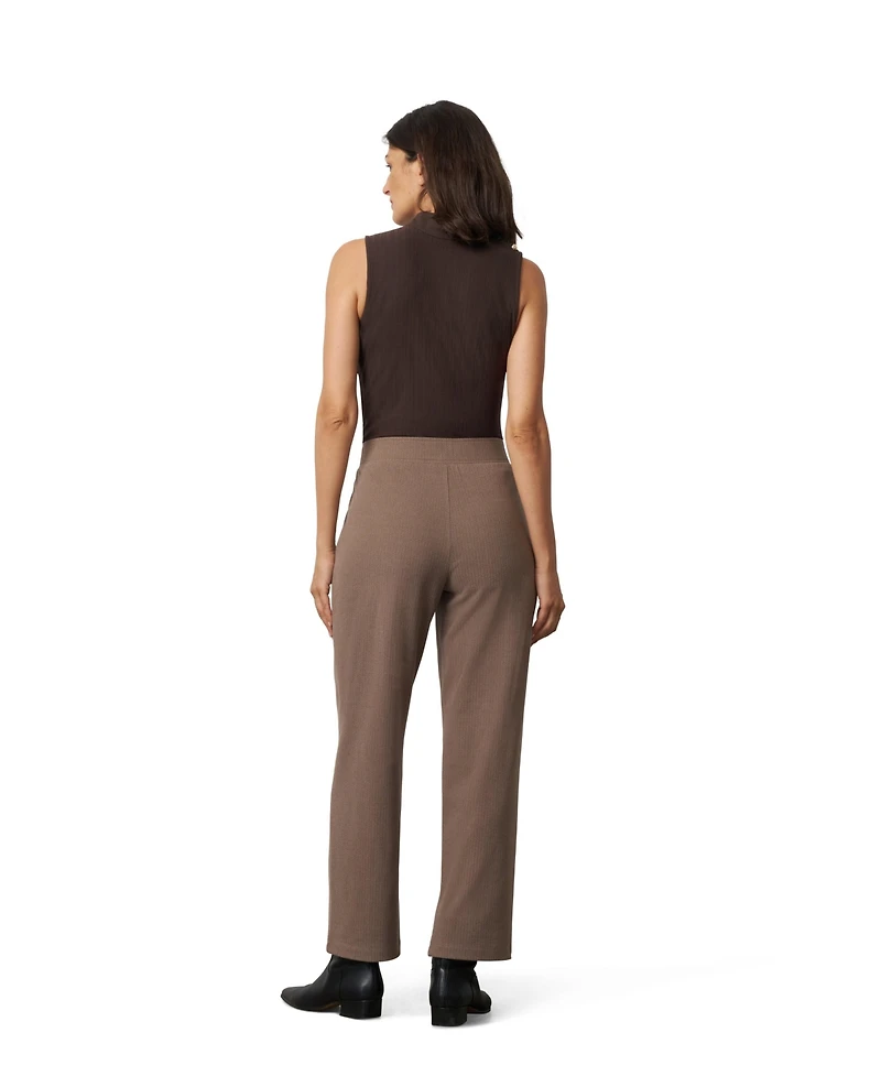 Cable & Gauge Women's Slim Leg Pintuck Pant