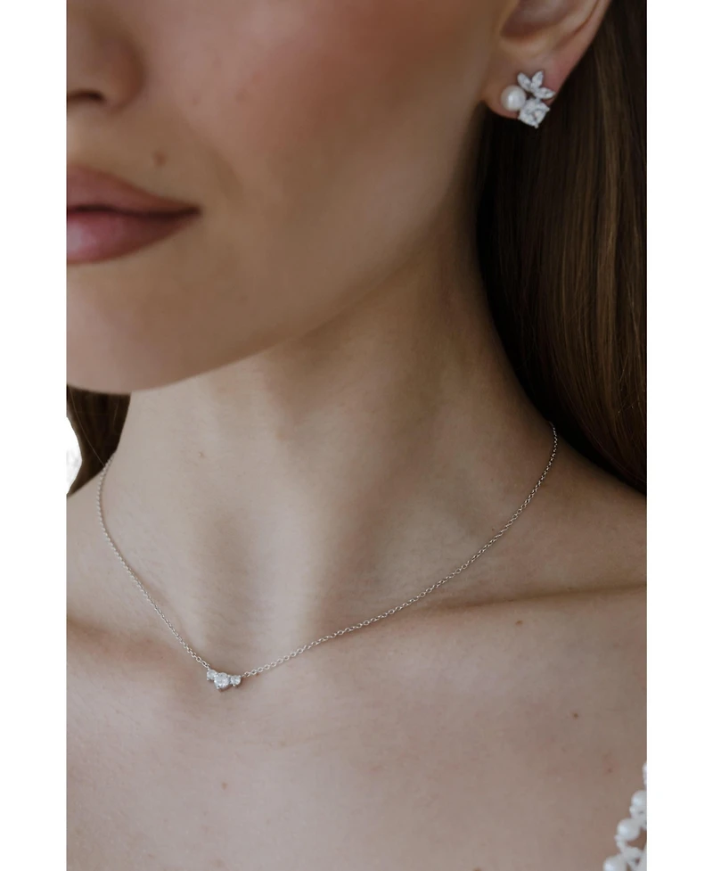 Untamed Petals Capri Crystal Necklace