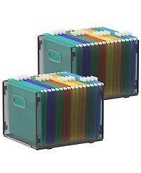 Danrong Mesh Hanging File Organizer Collapsible Letter Size Storage Box