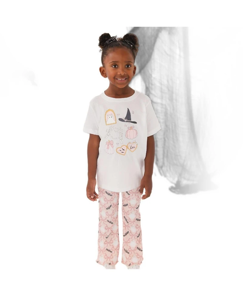 Sweet Wink Toddler Girls' 2T-5T Bat And Ghost Halloween Flare Leggings