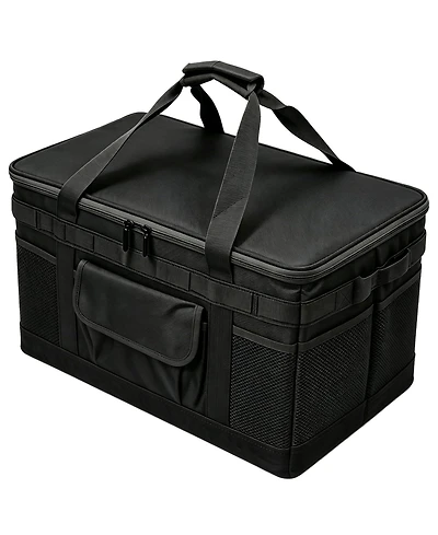 Piscifun Waterproof Foldable Camping Storage Bag Utility Tote With Axe Holder Outdoor Organizer For Hiking Picnic Bbq