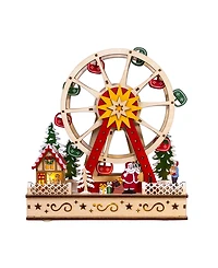Kurt Adler Warm White Led Ferris Wheel With Santa