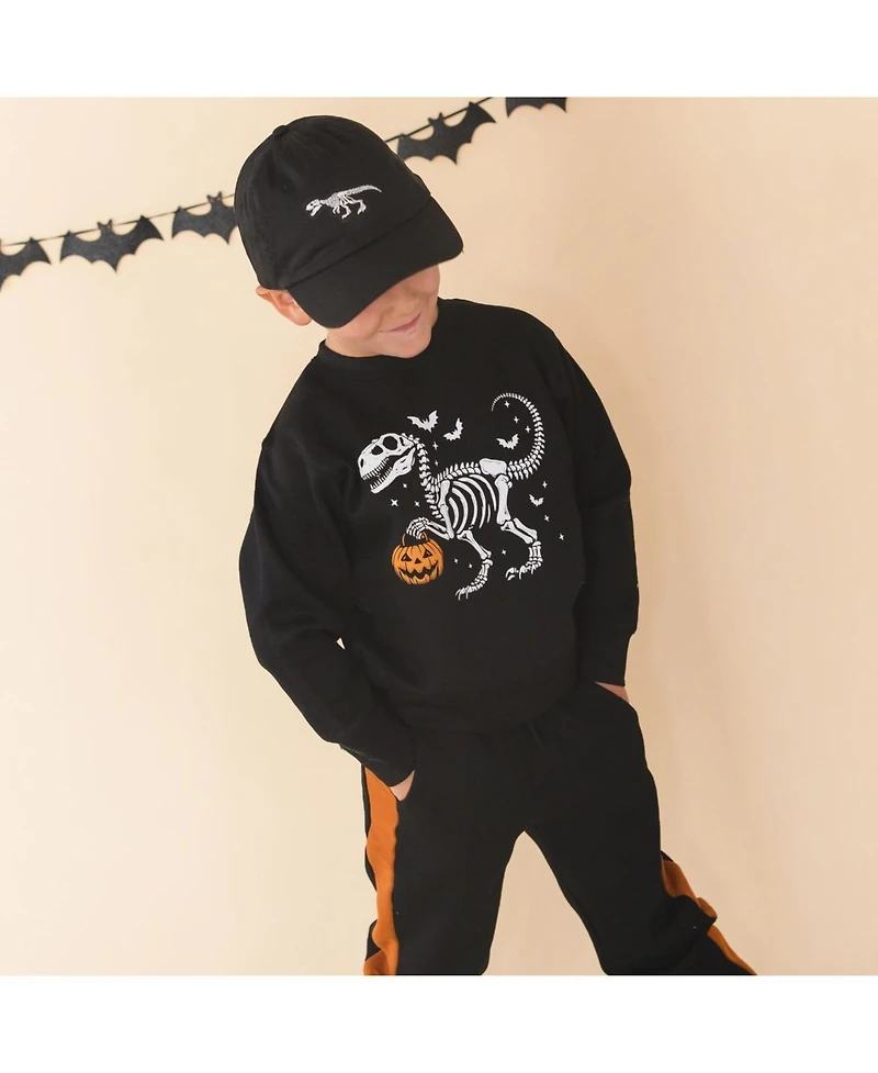 Sweet Wink Toddler Boys 2T-4T Dinosaur Skeleton Halloween Sweatshirt