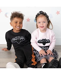 Sweet Wink Big Boys 10-12 Bat Patch Halloween Sweatshirt