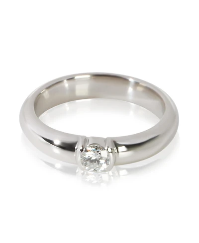 Pre-Owned Tiffany & Co 0.21 ct Round Brilliant Diamond Etoile Engagement Ring