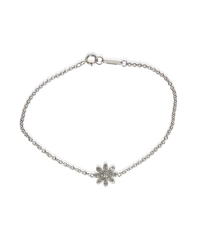 Pre-Owned Tiffany & Co White Gold Diamond Daisy Bracelet
