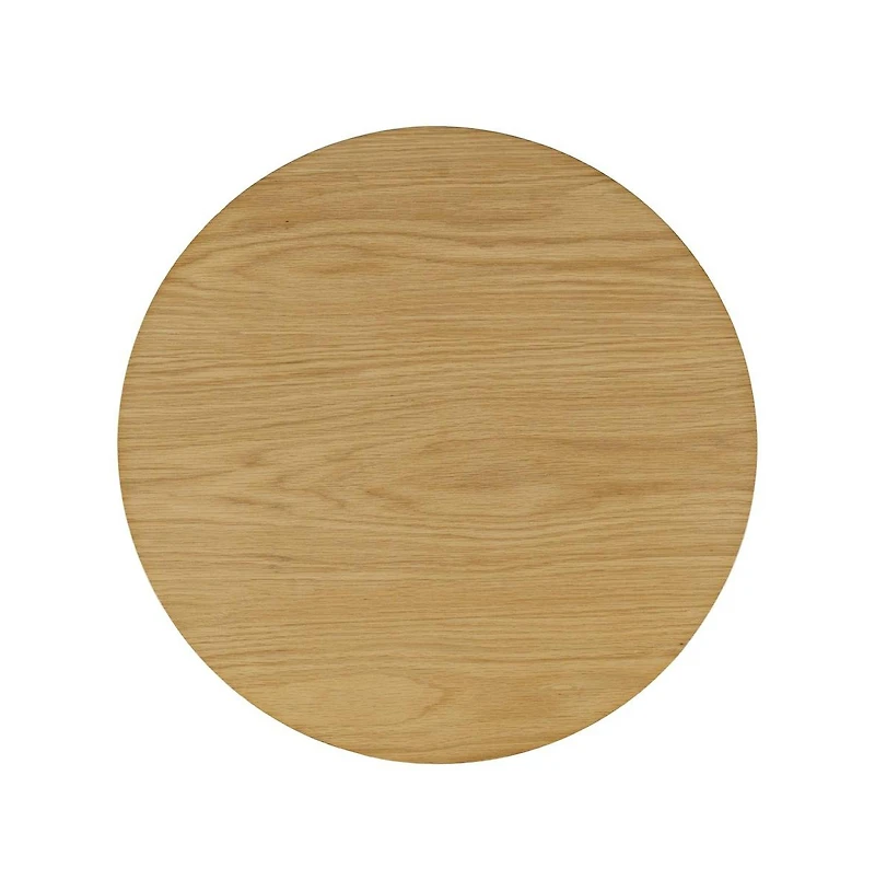 Jofran Brix Mid-Century Modern Floating Sculpture Layered Round End Table