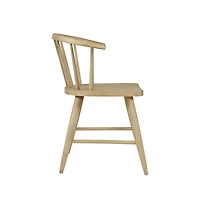 Jofran Fitz Traditional Solid Wood Curved Back Spindle Dining Chair (Set of 2