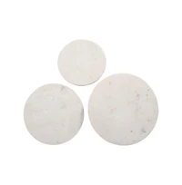 Jofran Nolan Marble Top Three Pack Solid Wood Accent Table Set