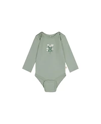 Deux par Deux Baby Girls' Long-Sleeve Onesies, 3-Pack