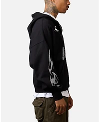 Loiter Men's Rave Quarter-Zip Rhinestone Hoodie