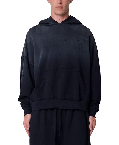 mnml Men's Mojave Oversized Distressed Hoodie