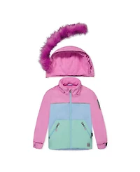 Deux par Little Girls 6TO 8 Two Piece Discover Snowsuit Pinkish