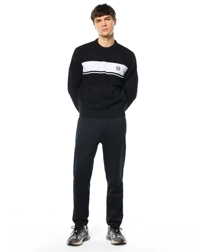 Sergio Tacchini Men's Storia Stripe Crewneck Sweater