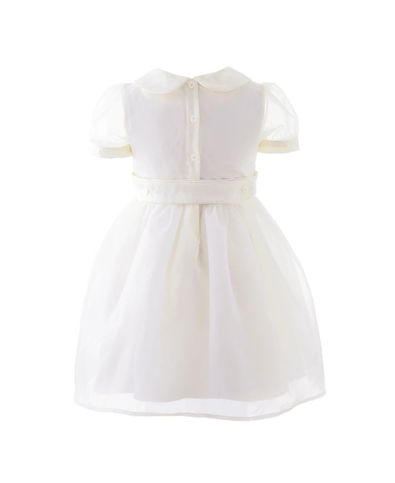 Rachel Riley Toddler Girls (2T-12) Organza Pintuck Dress