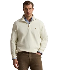 Polo Ralph Lauren Men's Big & Tall Estate-Rib Quarter-Zip Pullover Sweater