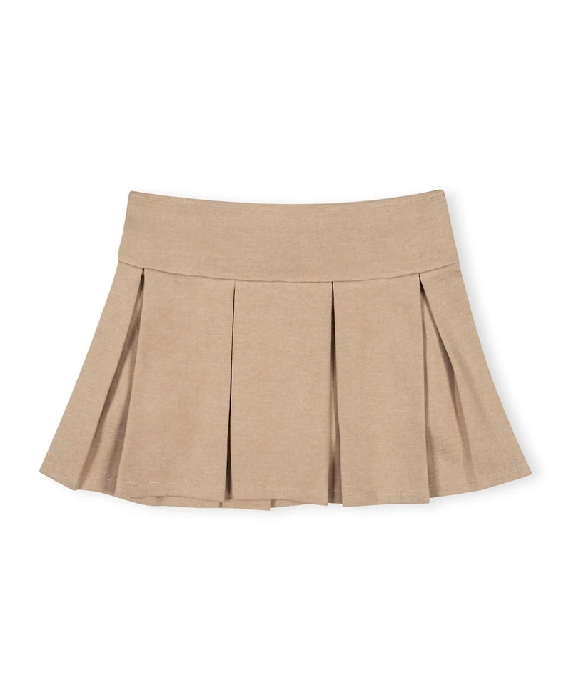 Hope & Henry Girls' 4-16 Pleated Ponte Skirt