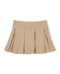 Hope & Henry Girls' 4-16 Pleated Ponte Skirt