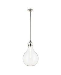 Kichler Laria Inch 1 Light Pendant Clear Glass in Polished Nickel
